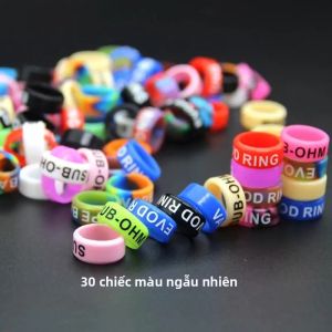 Silica Gel Cần Câu Cá Tay Cầm Bảo Vệ Chống Trơn Trượt Hình Chữ O Vòng Bảo Vệ Dụ Kẹp Giải Quyết Vợt Tay Cầm Phụ Kiện