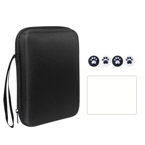 Portable Carrying Case for R36S Handheld Console Storage Bag & Tempered Glass Screen Protector & Thumb Grip for R36S Accessories
