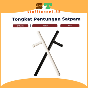 Tongkat Pentungan Satpam Tongkat Security Warna Putih Dan Hitam Premium