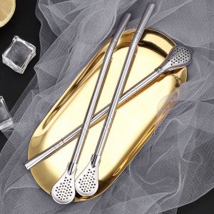 ช้อนกรองชาสแตนเลส 2in ช้อนกรองชาสแตนเลส หลอดดูด ช้อนกรอง หลอดชา หลอดดูดน้ำ