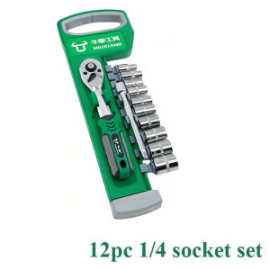 Diy Tool Spanner Wrench Box Mechanic Car Socket 1/4" Tools Repair Ratchet Set Hand Tools Garage Workshop Automotive