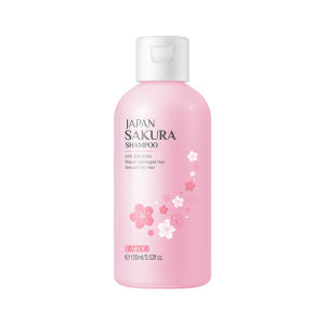 Laikou | LAIKOU Japan Sakura Shampoo 100ml Travel Size Repair Split Ends Smooth Dry Damaged Hair Cherry Blossom Fragrance Hair Wash