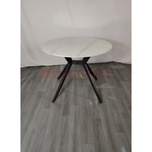 Vedourstyle 3ft 4ft Round Dining Table Glossy Sintered Stone Meja Makan Batu Bulat Cafe Table 岩板餐桌