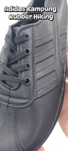 Gajah King (Made in Malaysia) Addidas Kampong Hiking Black White PVC Rubber Shoes Boots Kasut Getah Size 36-43 King Griffey Jr Shoes Rubber Shoes For Men - Lazada