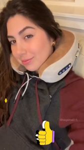 SG Rechargeable Neck Pillow Massager Neck Massager U-Shaped Pillow Massage Pillow Neck Multi-Functional Electric Kneading Cervical Massager neck pillow travel