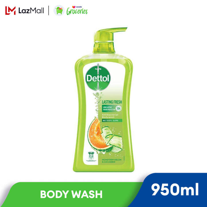 Dettol Shower Gel Antibacterial Body Wash 950ml Lasting Fresh Lazada