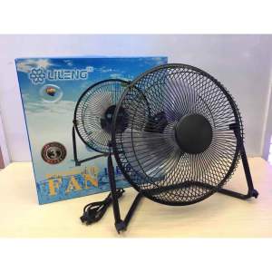พัดลมตั้งโต๊ะ 10 นิ้ว รุ่นLileng-838 พกพาสะดวก มีแบตเตอรี่ในตัวชาร์จได้