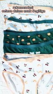 FYW313 Celana Dalam Anak Segitiga CD Anak Cewek Motif Bahan Katun Random 4 Pcs