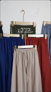 ROK POLOS WANITA BAHAN KATUN - ROK WANITA KATUN TERMURAH