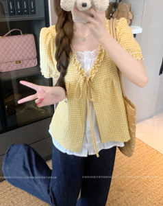 Plus Size Loose Concealing Stripe Short Sleeve Tunic Shirt