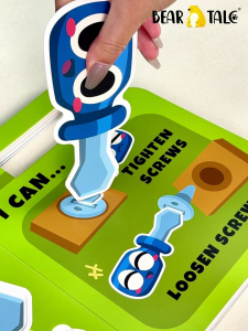 BEAR TALE Childrens Tool Box Vocabulary Book English Cognitive Toy Early Education Learning for Kids