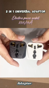 1PC Universal Adapter with 2 Pin Power Adapter Plug Electrical Converter Electric Power Socket 250VA 10A High Temperature Resistance PC Material Free Conversion