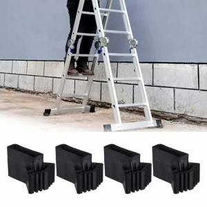 4/6Pcs Replacement Non Slip Rubber Folding Ladder Leg Feet Pads Foot Covers Ladder Balance Bar Foot Cover Anti Slip Foot Cover