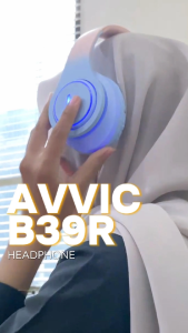 Avvic B39-R Headphone Bluetooth Wireless Headset Hifi Bass Sound Music RGB LED Light