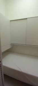 Helper room bed with cabinet customize.singapore for bobm shelter/store room/unity