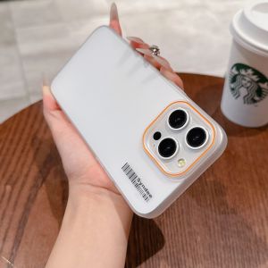 Ultra-Thin Transparent Frosted Magnetic Wireless Charging 15Promax 16Pro 14pm Phone Case for Men And Women plus Models