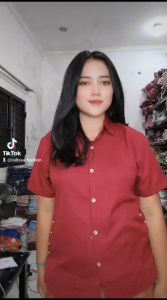 CALISSA FASHION PAKAIAN WANITA ATASAN KEMEJA CASUAL STYLE KOREA YOENA READY M-L-XL [COD]