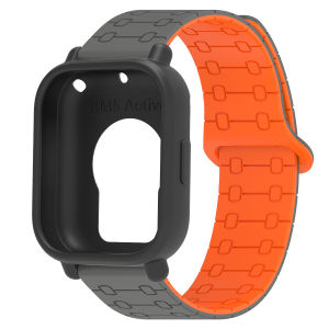 Silicone Case+Magnetic Strap for Redmi Watch 5 Active/Lite Protective Cover Bumper Two Tone Sport Soft Band for Redmi 5 Lite/Act