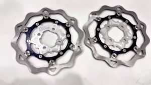 Đĩa KTM 260mm Xe Máy Kèm Lòng Nhôm 4 Lổ Sử Dụng Cho Nhiều Dòng Xe Tặng Kèm 6 Ốc Lòng