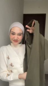 Kerudung Pashmina Oval Inner Menutup Leher | Pashmina Inner Jersey Premium