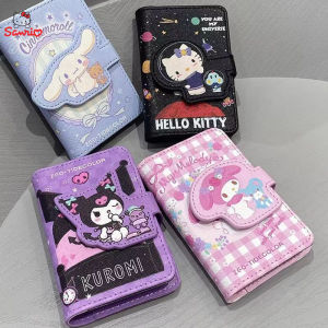 Takara Tomy | Anime Hello Kitty Card Bag Cinnamoroll Kuromi Melody Coin Wallet Bank Cards Document Storage Kawaii Pu Multifunctional Purse
