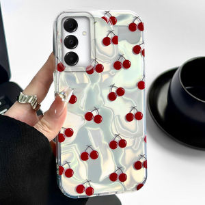 เคสโทรศัพท์ลายผลไม้น่ารัก เชอร์รี่ สำหรับผู้หญิง สาวๆ ใช้กับ Samsung Galaxy A56 A55 A16 A07 A17 A26 A54 A15 A13 A36 A25 A35 A14 A34 A12