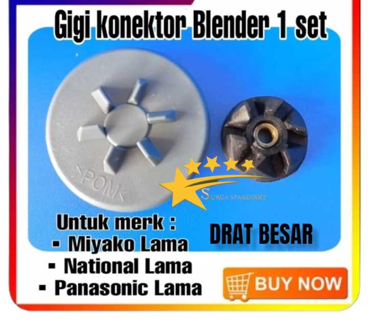 Gigi plastik blender Miyako drat besar / gir gear blender panasonic