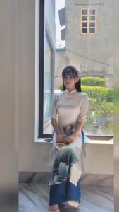 SIÊU RẺ ÁO DÀI  gấm cách điệu chưa kèm quần