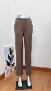 Quần dài thun nữ ống suông ống đứng tôn dáng chất thun co giãn thoải mái  lưng thun mặc dễ chịu Form 45-70kg [ Shop 2 ]