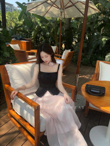 Summer Slim Fit Halter Vest Skirt Set Womens Fashion Two-Piece Suit Polyester Fiber Short Sleeve Overhead Dress Code