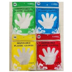 K.100 Pcs/Pack High Quality Disposable Plastic Gloves Eco-friendly One-off Plastic Gloves Kitchen gloves Cleaning gloves Multi purpose gloves