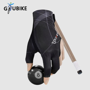 GTUBIKE 1PCS Open Finger Billiard Gloves Breathable Snooker Pool Glove Adjustable Sticker Smooth Soft Lightweight Amateur Train