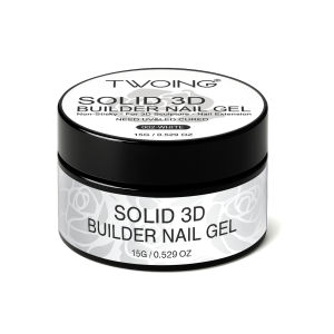 Gel Tạo Hình Móng Tay 3D Trong Suốt Và Trắng TWOING 15g Không Dính Dùng Để Điêu Khắc Tạo Khối Làm Móng Giả Cứng Cáp