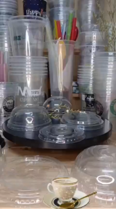 Set 200 nắp nhựa đủ loại phi 85 90 93 95 98 105 106 117mm dùng cho ly nhựa một lần các thương hiệu UKP VTP CH