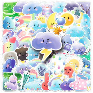 50/100PCS Cartoon Mood Weather Graffiti Stickers Hand Drawn Decoration Mobile Phone Water Cup Notebook Stationery Stickers