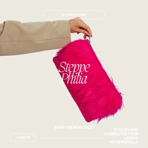 STEPPE official | Philia | Fur Bags in Pink กระเป๋าถือขนเฟอร์ ออกงาน