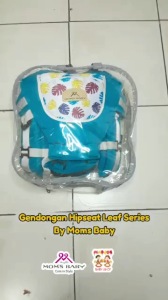 Moms baby gendongan Hipseat leaf series MBG2017 tersedia warna dusty pink dan biru