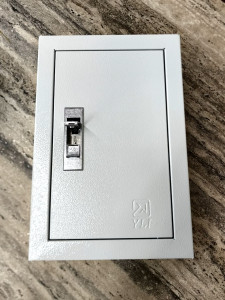 YLI YMEB WALL MOUNTING PUSH-IN LOCK & KEY SET METAL ENCLOSURE BOX
