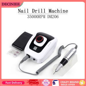 30W 35000RPM Electric Nail Drill Machine Manicure Pedicure Drill Set Nail Salon Polishing Milling Cutters Left Hand Nail Drill