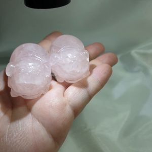 Handicraft gifts for home town houses Natural Rose Crystal Lucky Pig ornaments