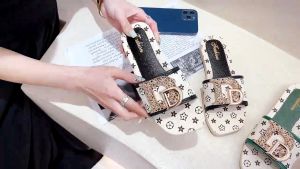 ไลบรารี รองเท้าแตะ 3 สี พื้นนุ่ม ใส่สบาย แฟชั่นรองเท้าผู้หญิง