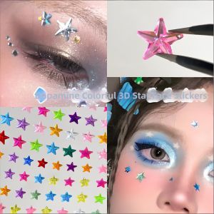 CHUBEISHI | Support Decorations Sparkling Stickers Colored 3D Star
