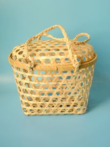 Handwoven Bamboo Basket Traditional Chinese Zongzi Basket Sweet Potato Basket Egg Packaging Basket Lychee And Loquat Harvesting Basket