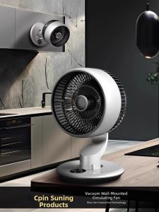 2025 New Desktop Air Circulation Fan Wall Mounted Charging Office Bathroom Small Table Fan Large Wind Home Use USB Digital Accessories