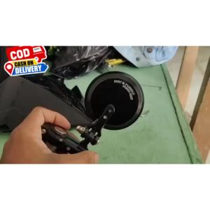 Spion Sepion Kaca Jalu Lipat Bulat Cafe Racer Mirror Stang Bulat Lipat Cnc Universal Motor