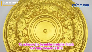 NICORA 1KG ROYAL GOLD PAINT #WATER BASED/ SOLVENT FREE