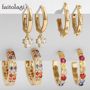 5 pair Set Hoop Earring 3 Size Circle Earrings Gold Silver Color Hip-Hop Small Loop Earring Classic Women Jewelry