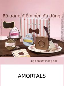 AMORTALS | Foundation Makeup Tools Set Powder Brush & Puff
