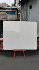1 Set Papan Tulis Besar + Penyangga Besar 90cm - Papan Tulis 90x120 Free Spidol Penghapus