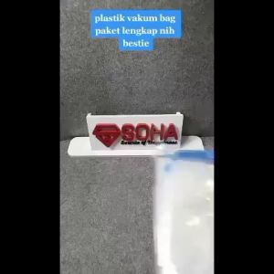 VB-01 FREE 1 Pompa dan 12 Pcs Bag Plastik Vacuum Bag Untuk Pakaian Kualitas Bagus dan Lengkap / Baju Storage Bag Dengan Valve Transparan